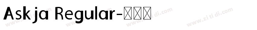 Askja Regular字体转换